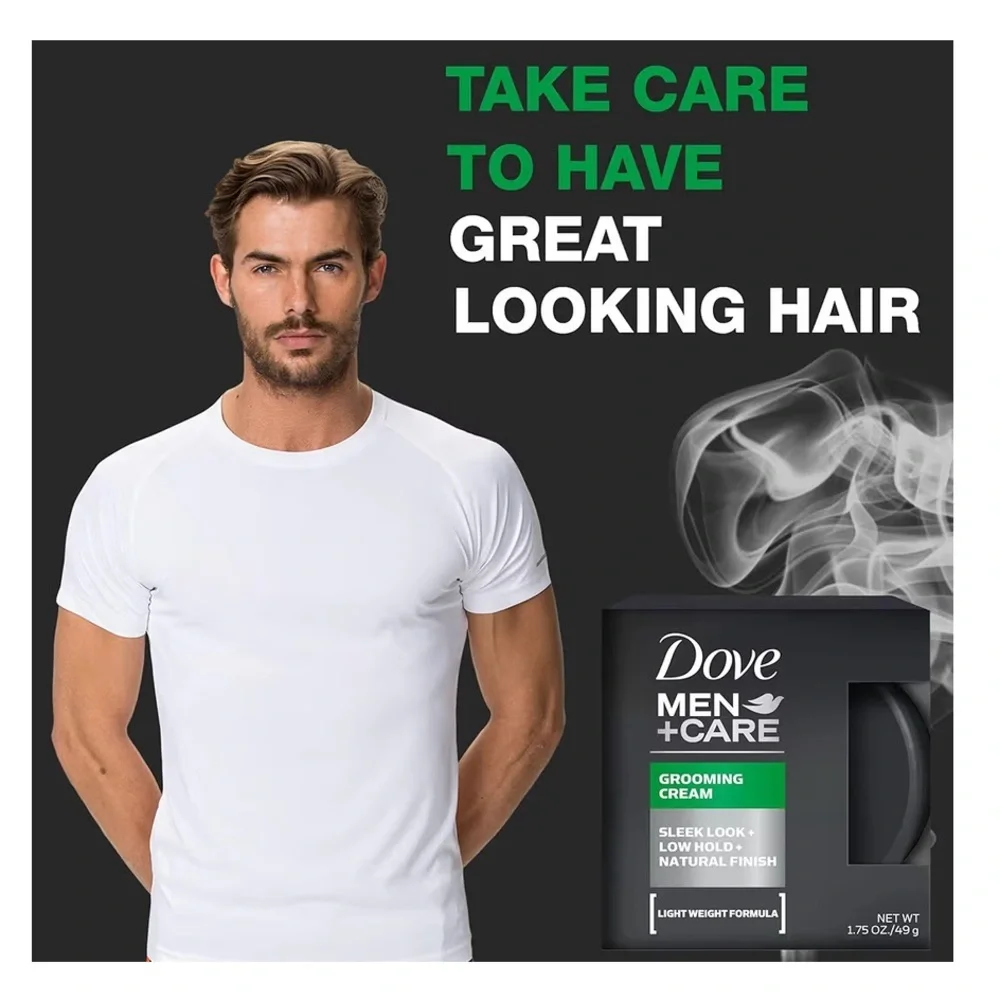 Dove Men+Care Grooming Cream, 3 Pack Hair Styling Cream for Men